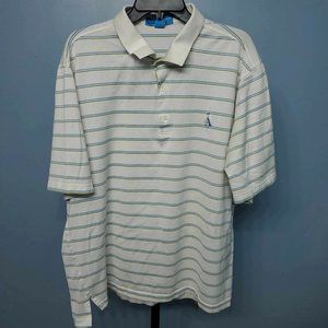 4/$10 Fairway & Greene Mens White Stripped T-Shirt |Size: XL